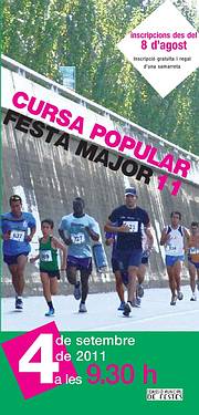 cartell de la cursa popular de festa major
