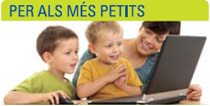foto. imatge de nens devant de l'ordinar