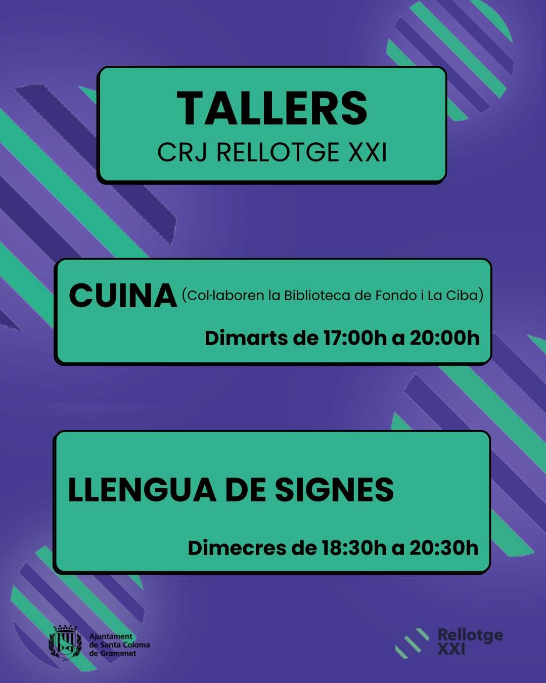 Programació tallers 