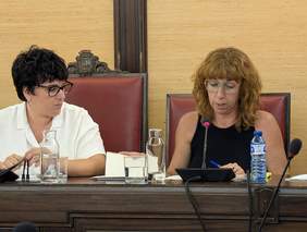 Lectura de l'informe de Pepa González al ple municipal