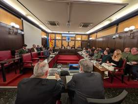 Imatge del ple municipal