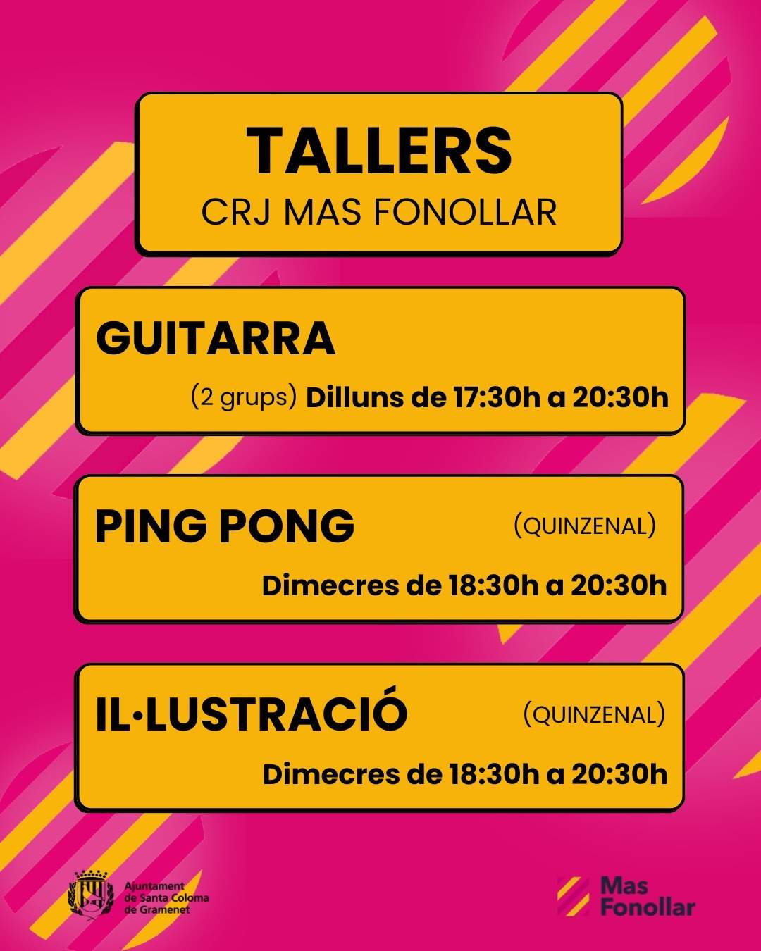 Programació de tallers 