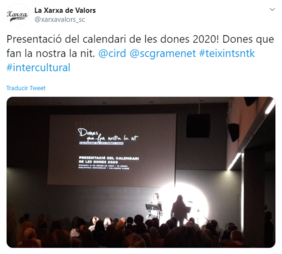 Calendari de les Dones 2020 a Twitter