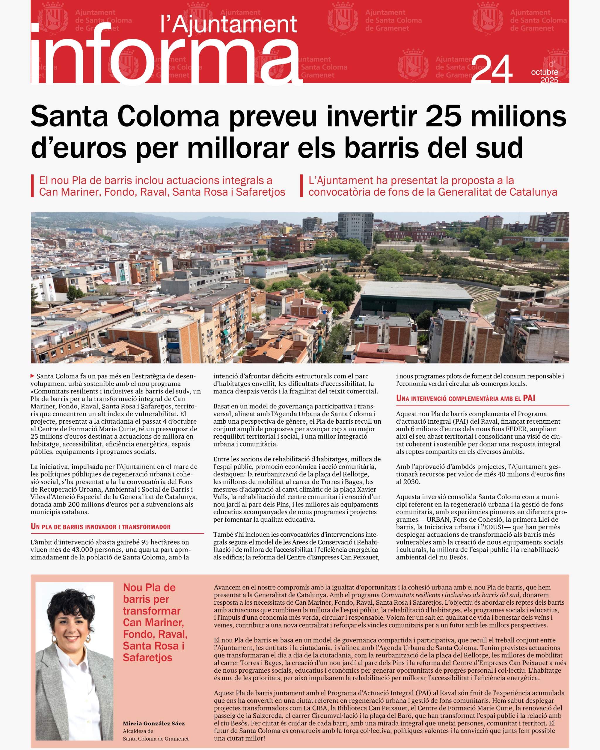 Portada del Full Informatiu