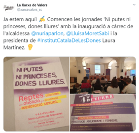 Jornada 'Ni putes ni princeses, dones lliures' a les nostres xarxes