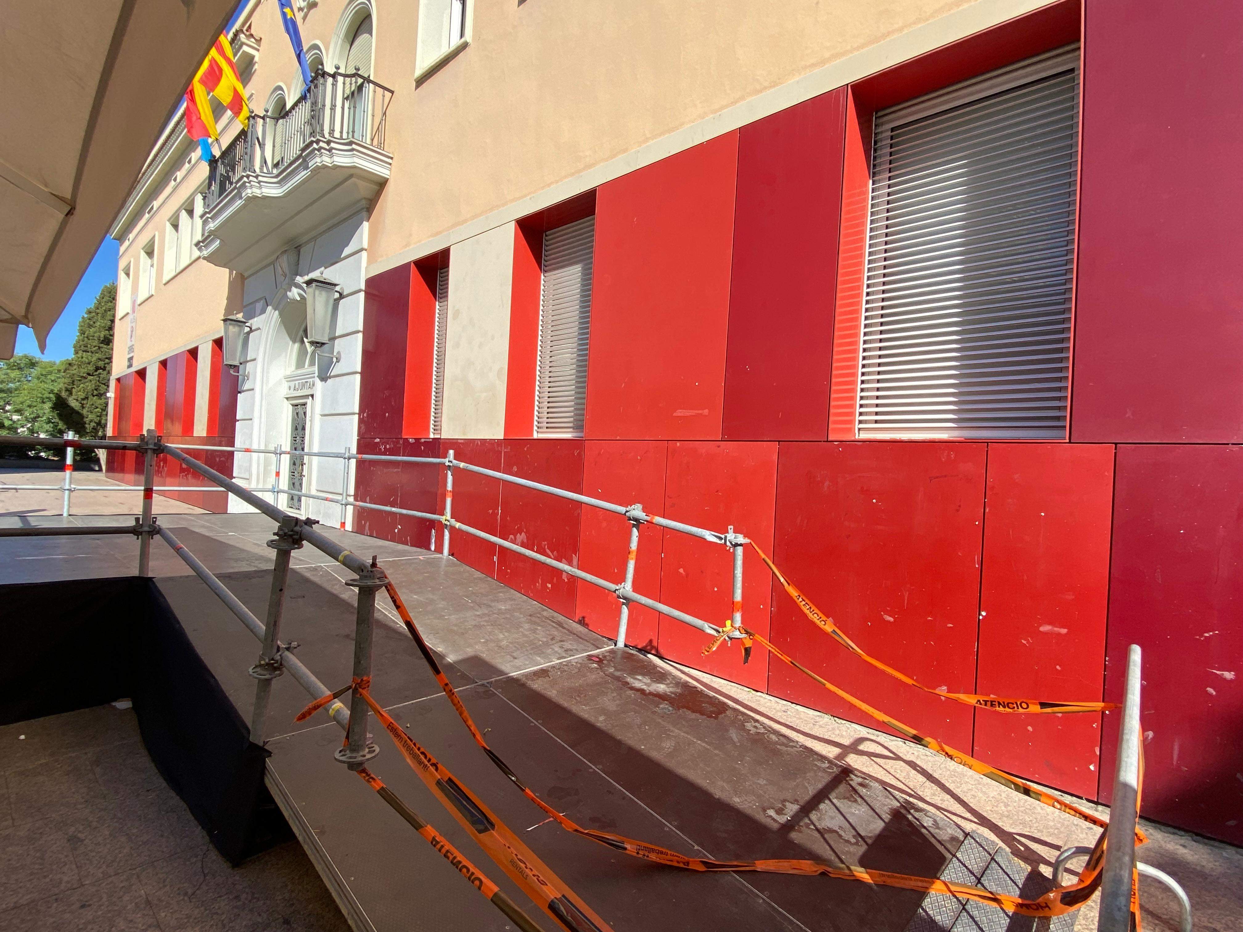 Accessibilitat a la plaça de la Vila Foto