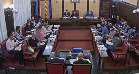 Imagen del pleno municipal del mes de febrero 