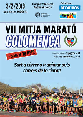 Cartell de la Mitja marató colomenca