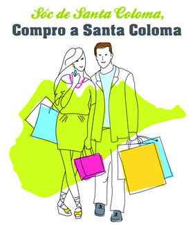 Imatge del cartell promocional compro a Santa Coloma