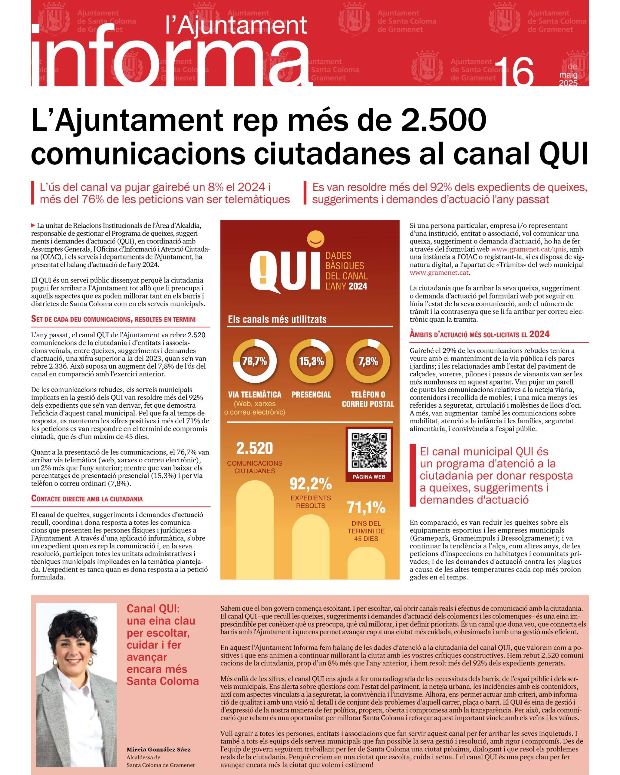 Portada del Full Informatiu