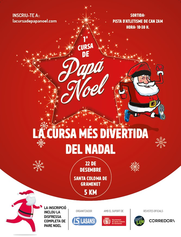 Cursa de Papa Noel Logo de la cursa