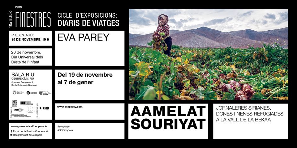 Aamelat Souriyat. Jornaleres sirianes, dones i nenes refugiades a la Vall de la Bekaa Cartell de la mostra