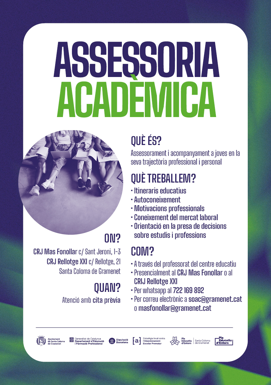 Cartell del Servei d’Orientació d’Àmbit Comunitari