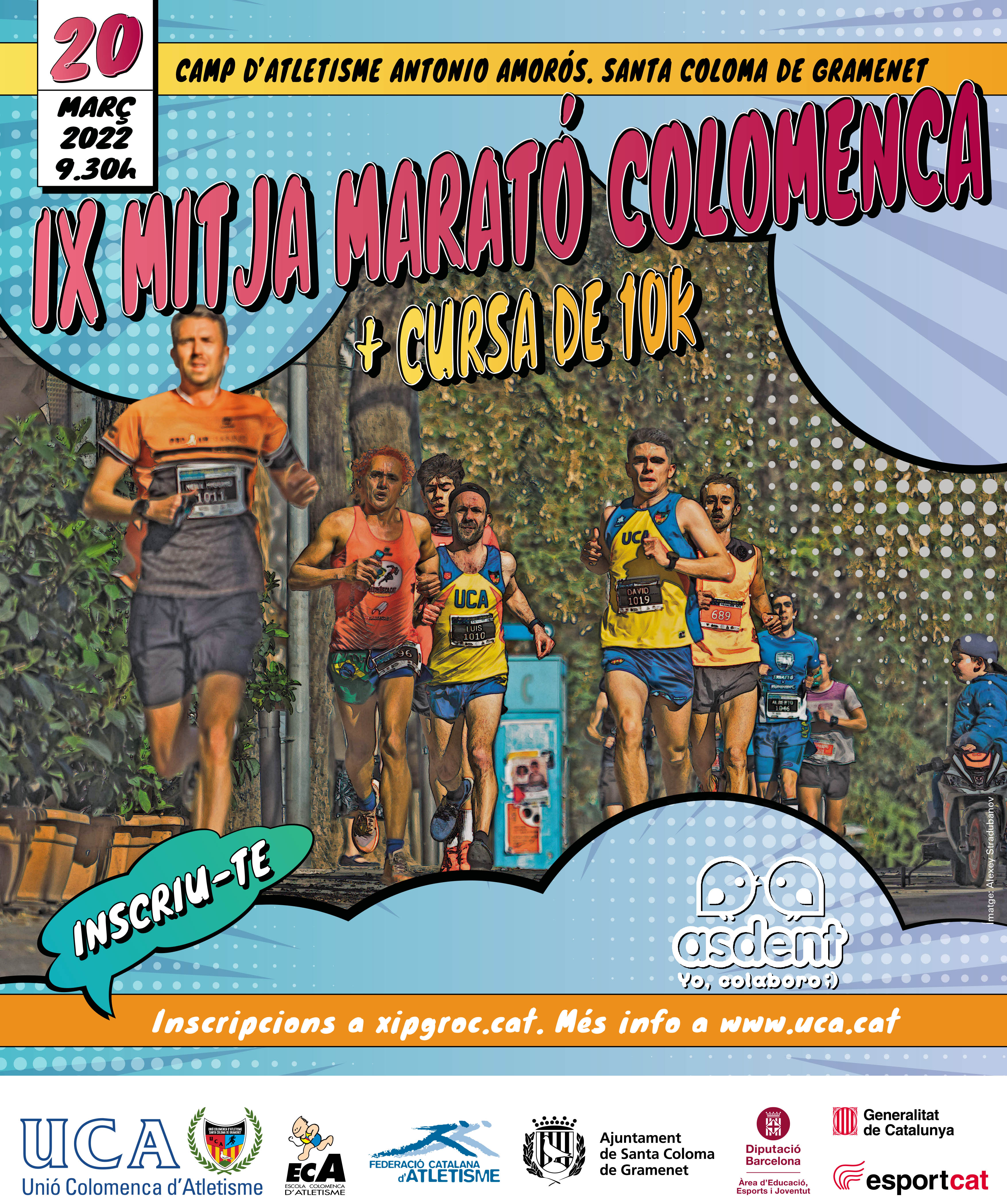 IX edició Mitja Marató Cartell IX edició Mitja Marató