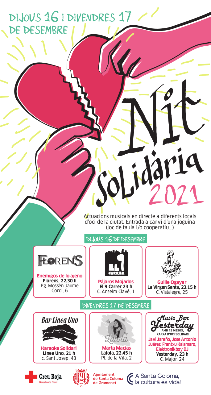 La Nit Solidària Cartell La Nit Solidària