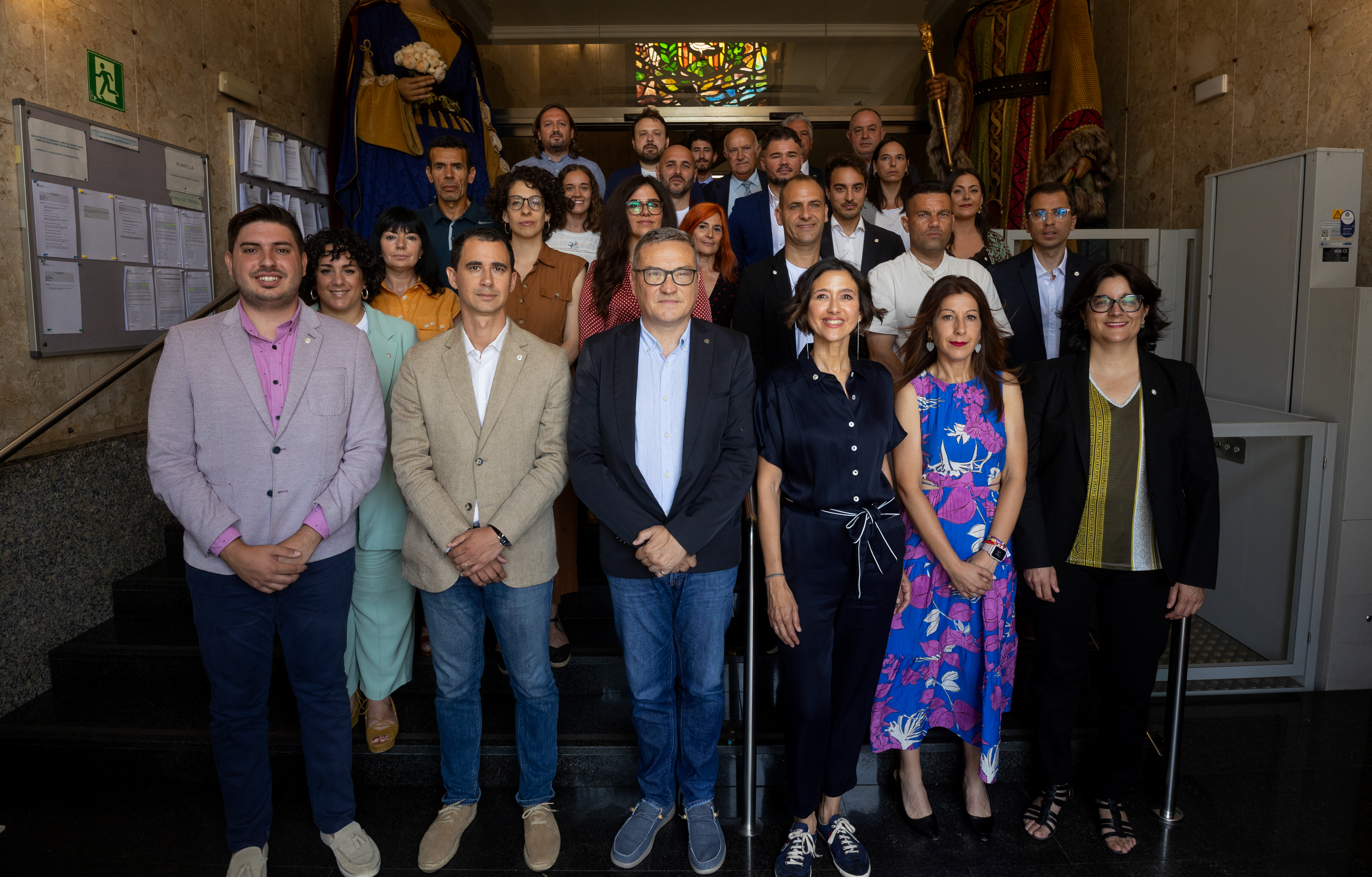 Mandat 2023-2027 Foto dels 27 regidors i regidores de l'Ajuntament de Santa Coloma de Gramenet