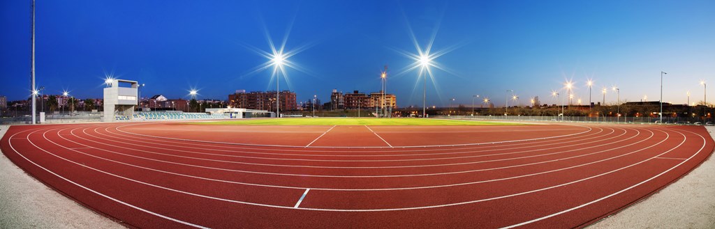Panoràmica de la pista d'atletisme Antonio Amorós Foto panoràmica de la pista d'atletisme Antonio Amorós