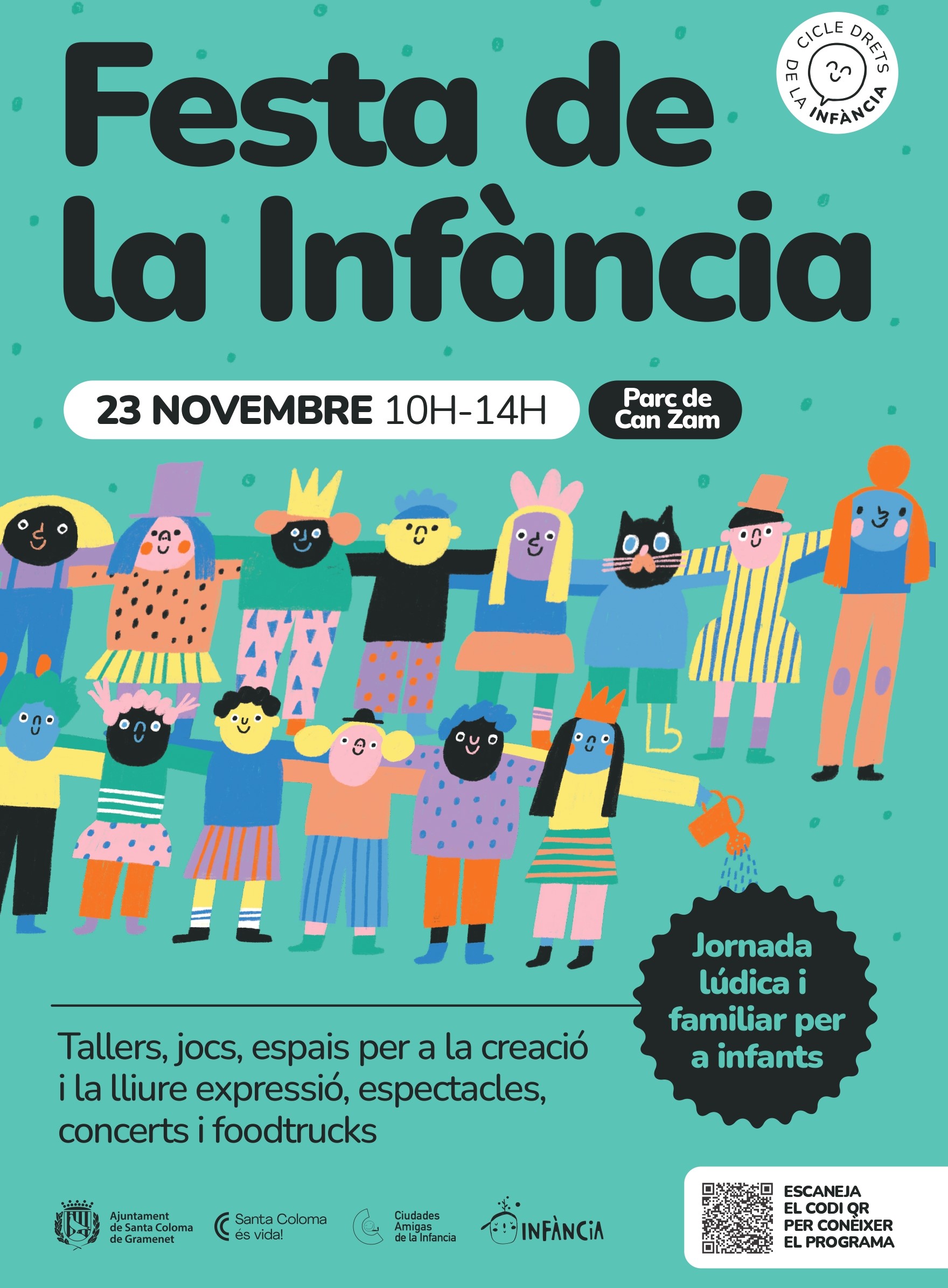 Cartell anunciant la Festa de la Infància