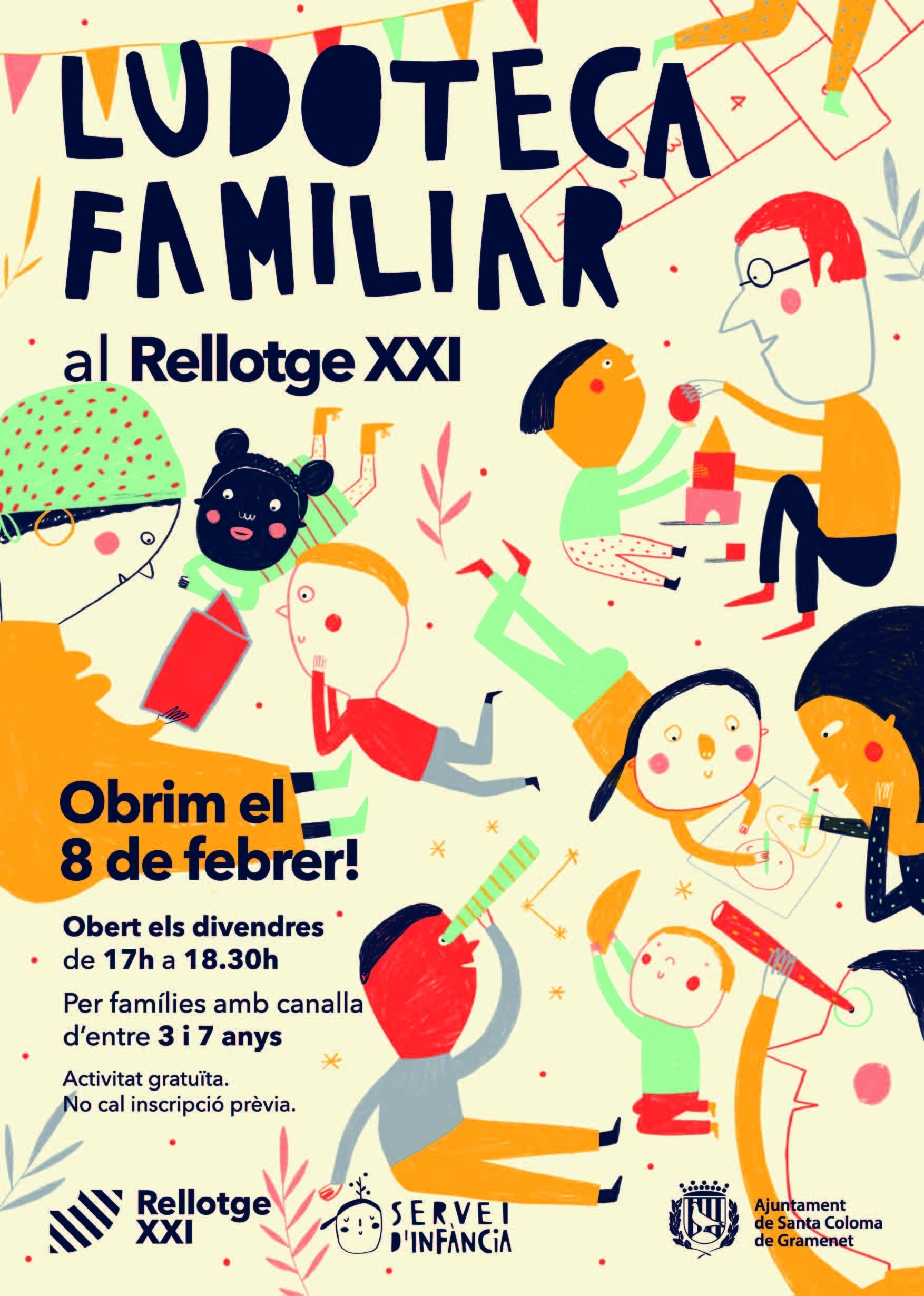 Ludoteca familiar Cartell de la Ludoteca