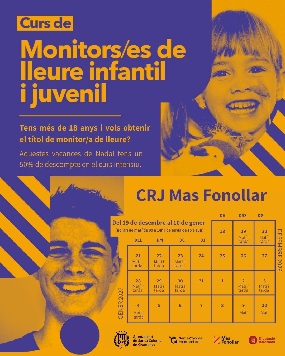 Cartell anunci del curs de monitoratge