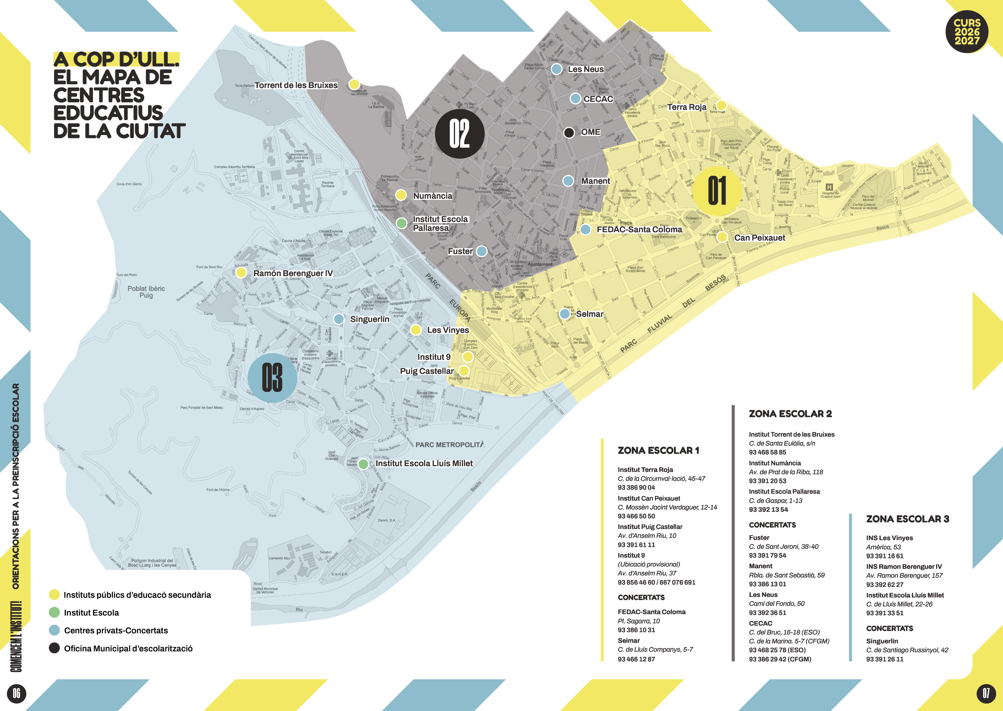 Imatge mapa ubicació Instituts