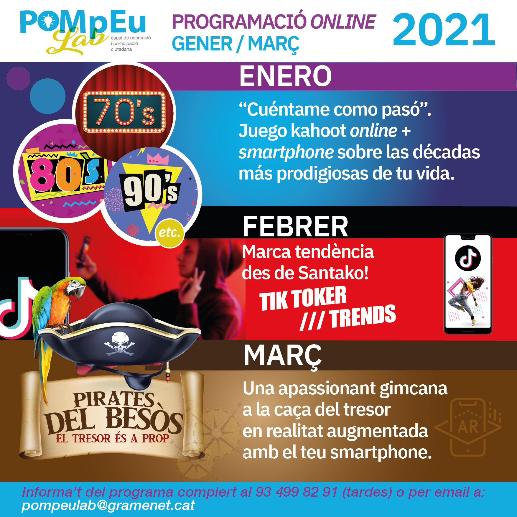 Programació gener-març Cartell de la programació