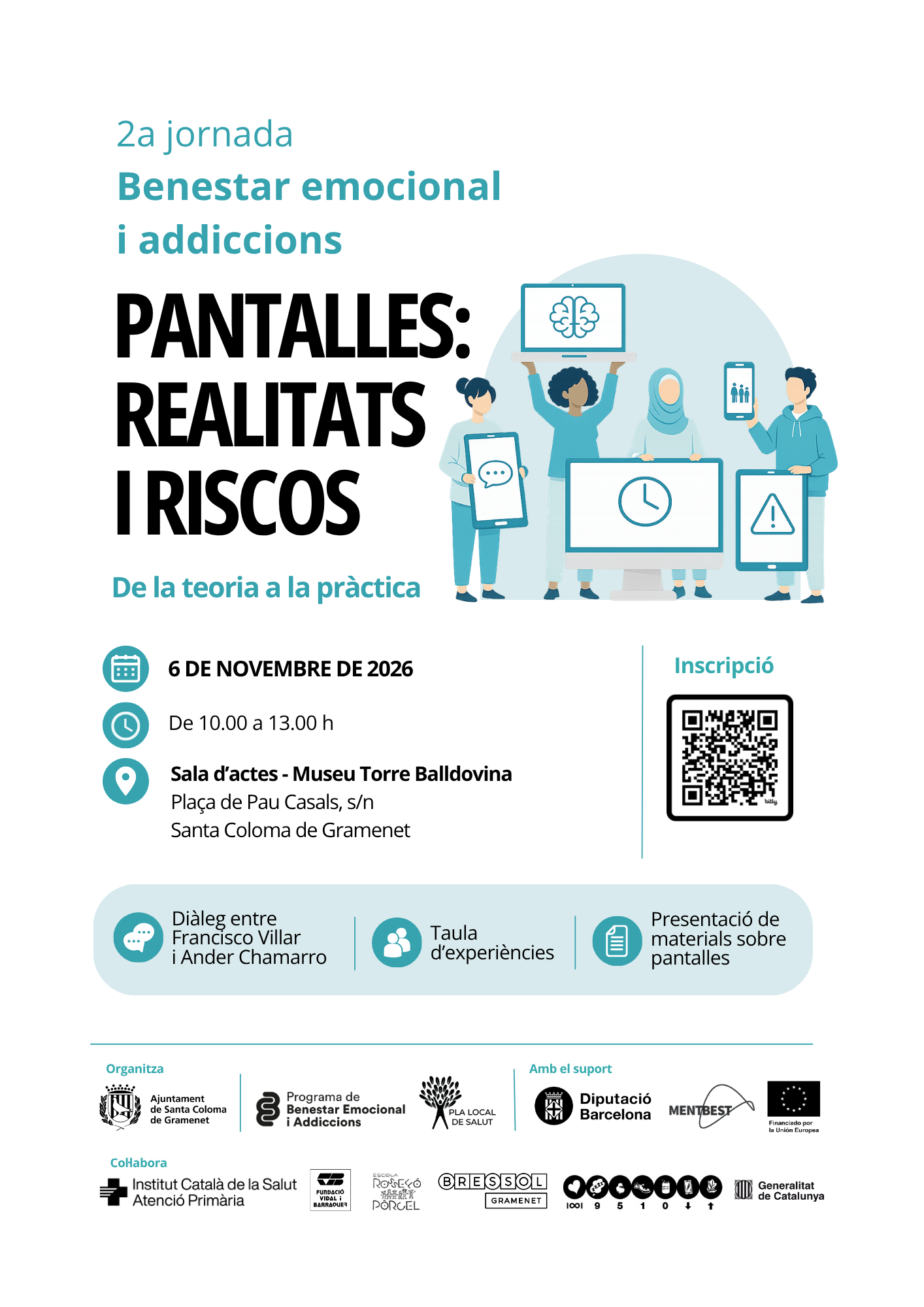 artell anunciant 2a jornada de Benestar Emocional i AddiccionsCa