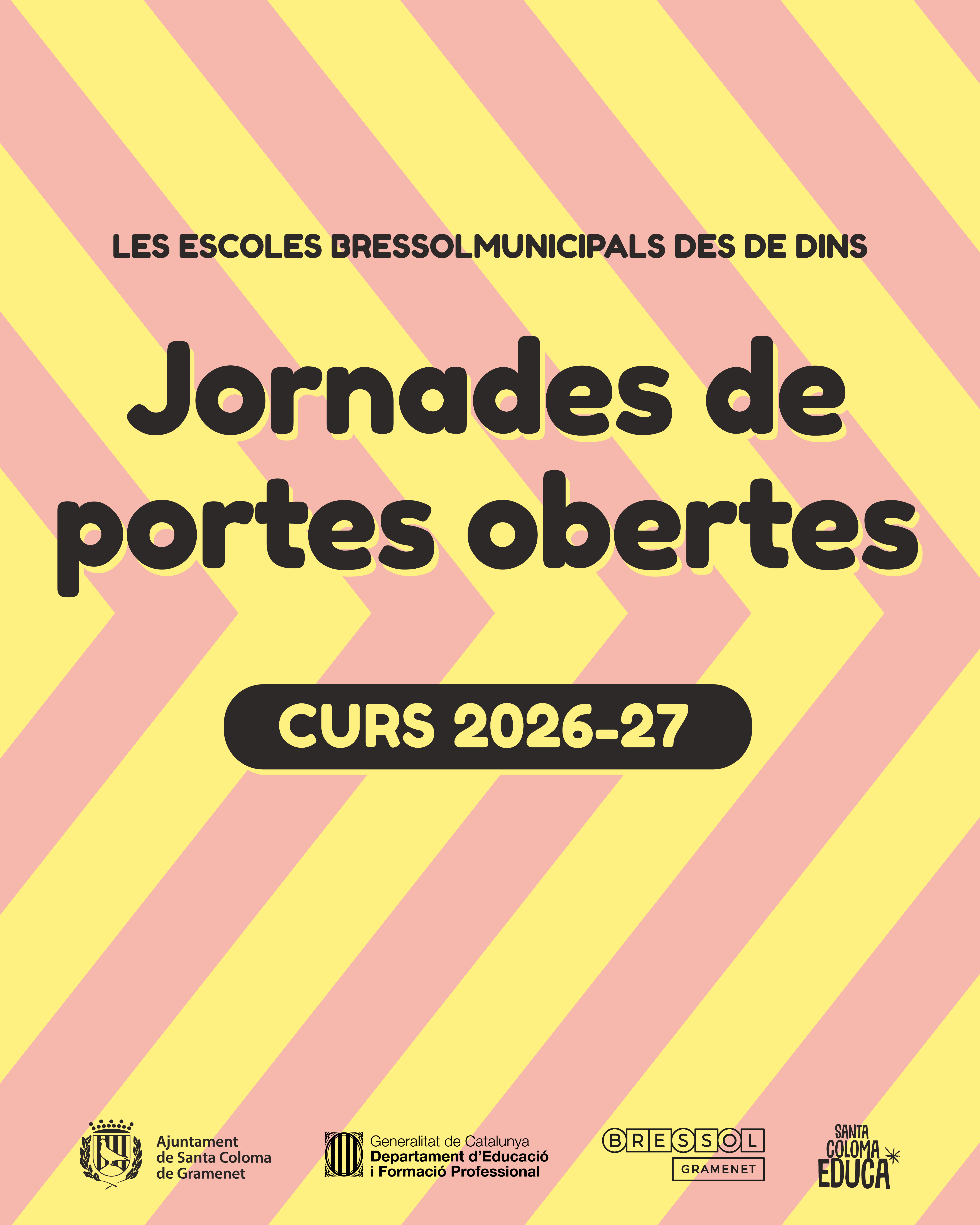 Infografía jornada de portes obertes  per al curs 2026-27