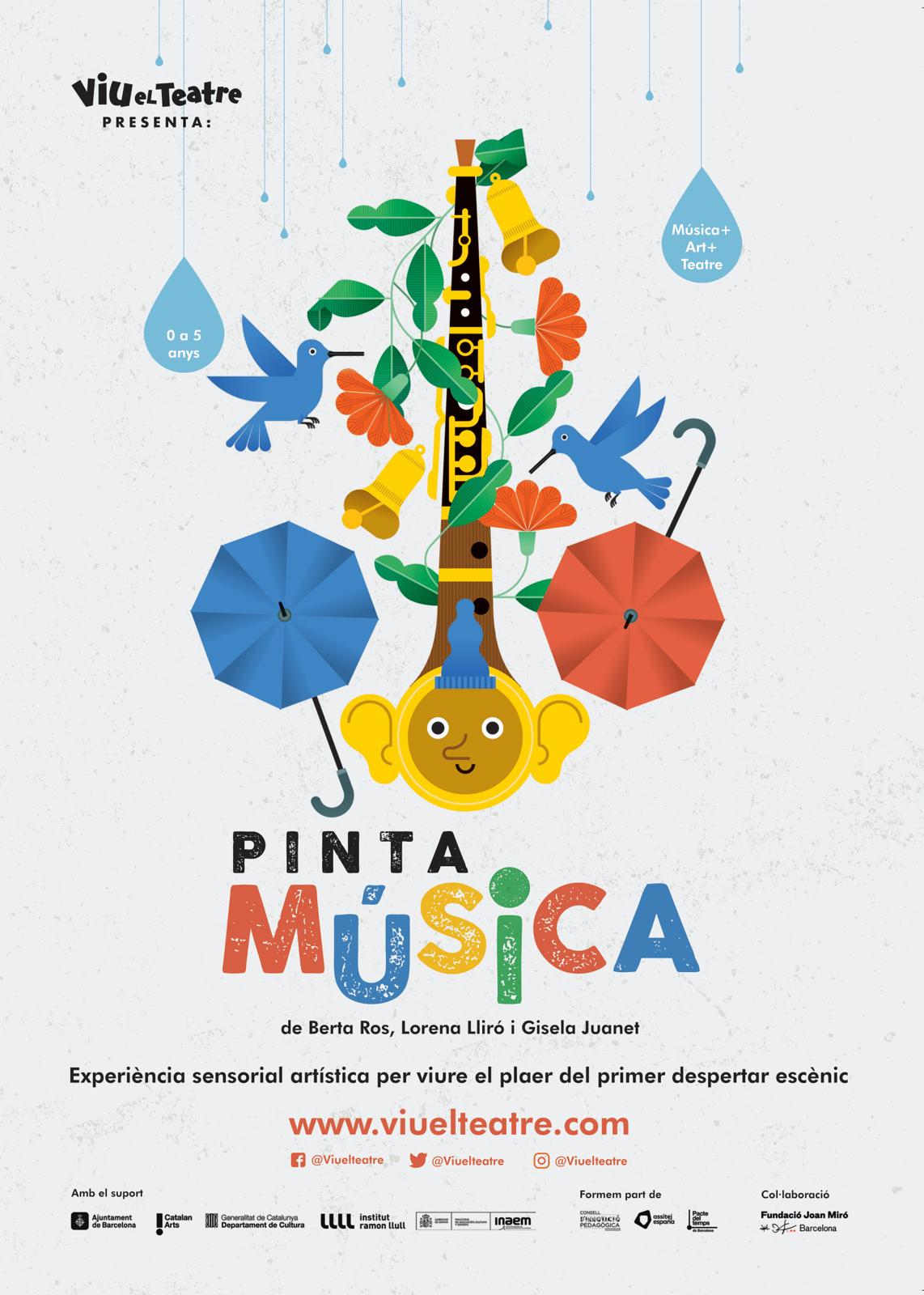 Cartell anunciant l'espectacle Pintamúsica 