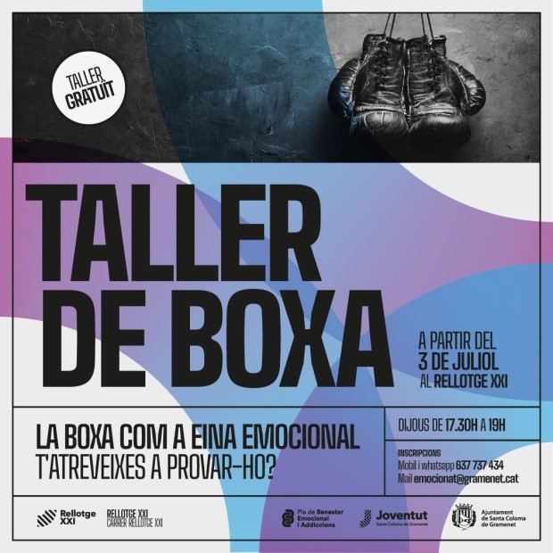 Taller de boxa Cartell anunci taller de boxa