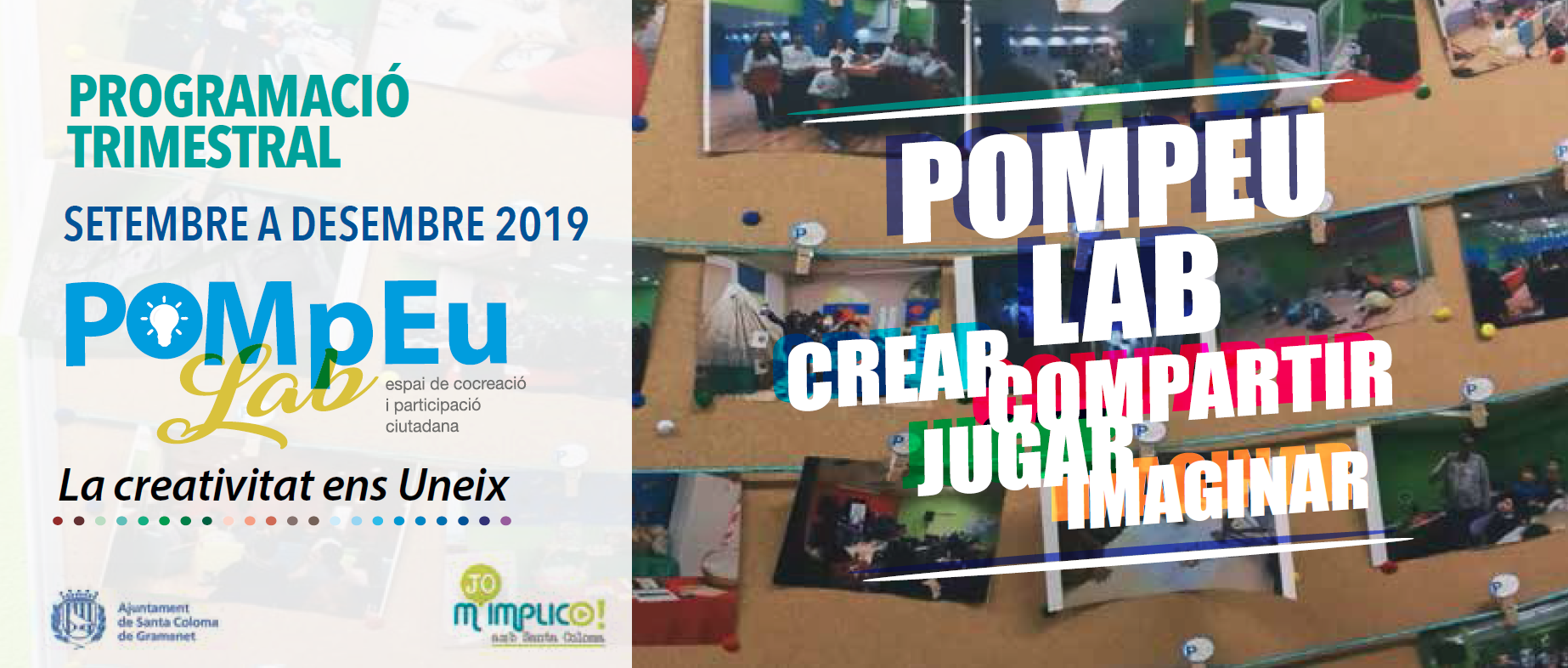 Programació trimestral banner programació Pompeu Lab