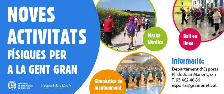 Noveas activitats gent gran Banner d'activitats