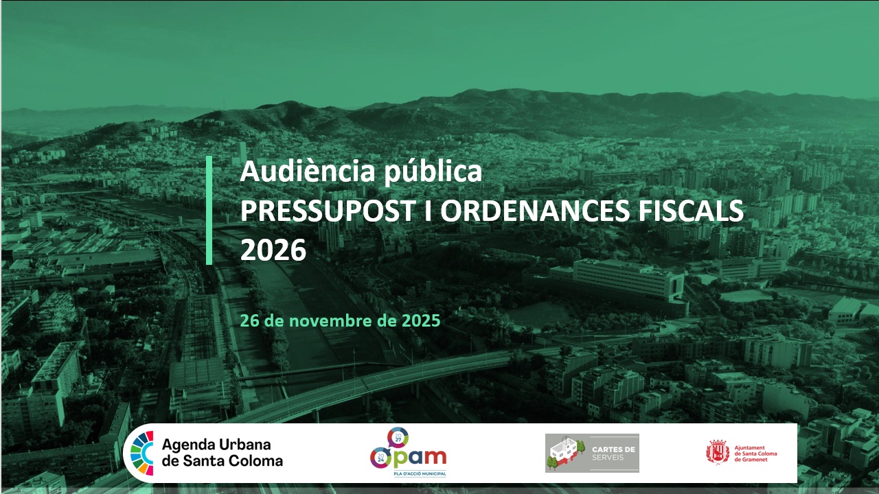 Imatge decorativa. Portada de la presentación powerpoint del pressupost