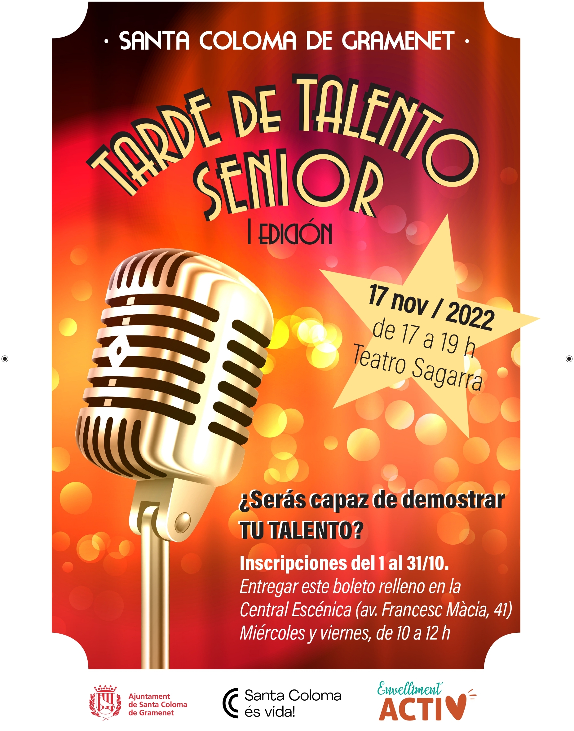 Tarda de talent sénior Cartell de Tarda de talent sénior