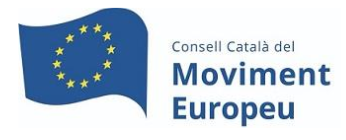 Dia d'Europa logo del Consell Català del moviment europeu