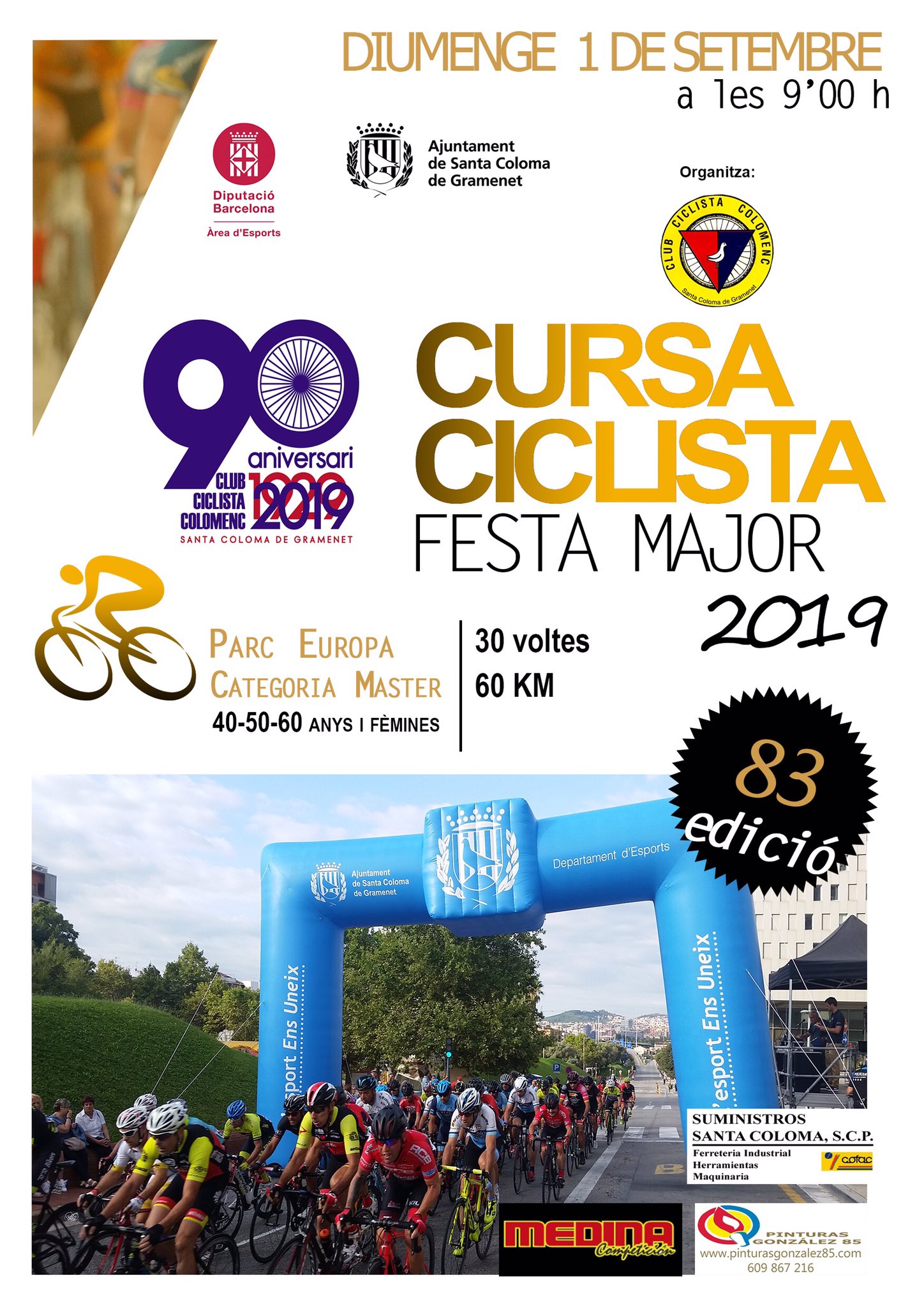 Cursa ciclista Cartell de la Cursa Ciclista