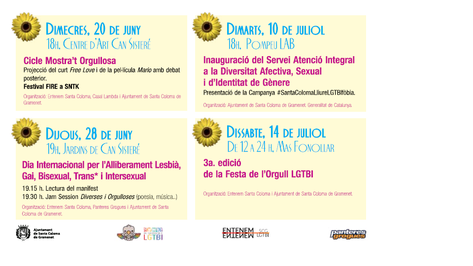 Programa de Diverses i orgulloses Cartell de Diverses i orgulloses