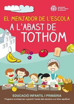 Menjador escolar Cartell del programa de menjador escolar