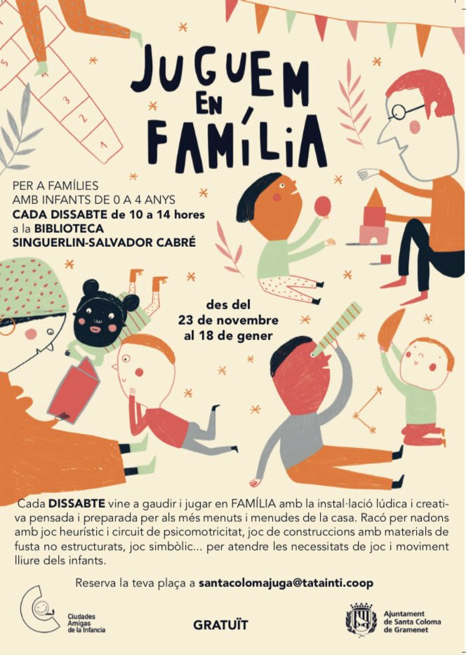 Juguem en família Cartell de Juguem en família
