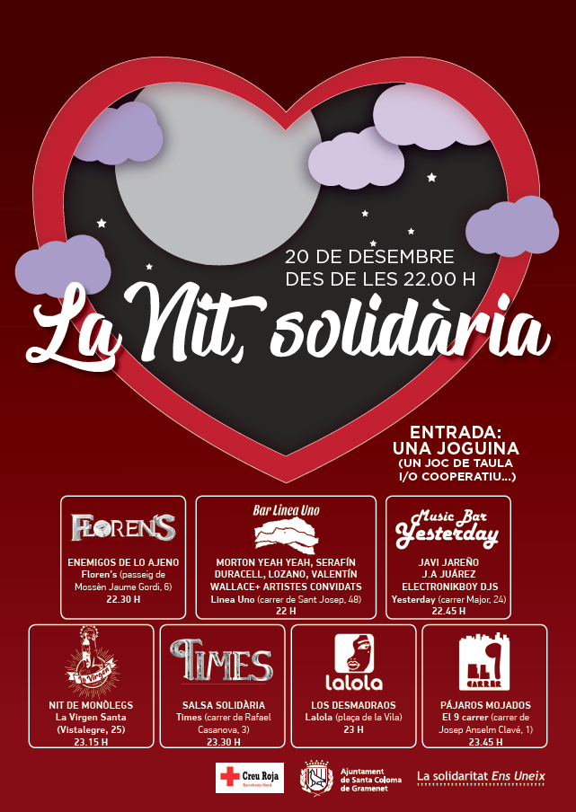 La Nit, Solidària Cartell de La Nit, Solidària