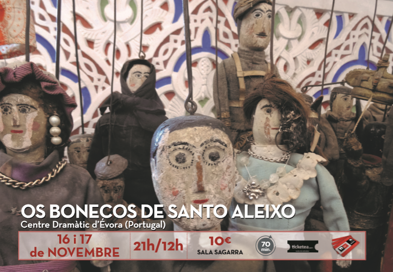 Os bonecos de Santo Aleixo El cartell de l'obra