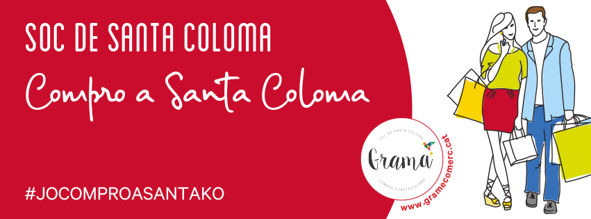 Compro a Santa Coloma Cartell de la campanya